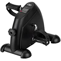 Uten Mini Bicicleta Estática Pedales Aparato de Ejercicios para Entrenamiento de Brazos y Piernas en casa (Negro)